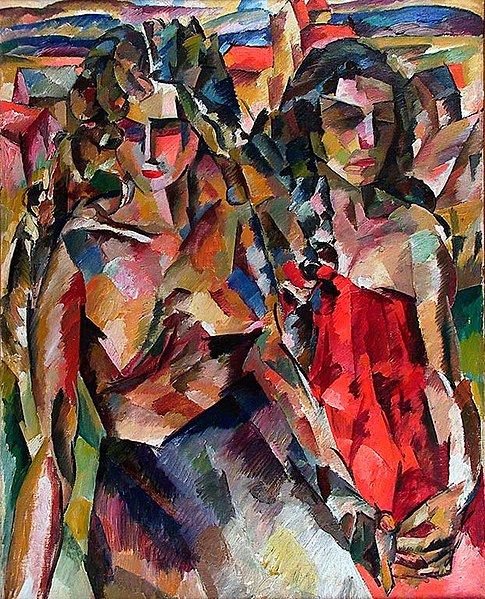 485px-Two_Women_by_Aristarkh_Lentulov_(1919)